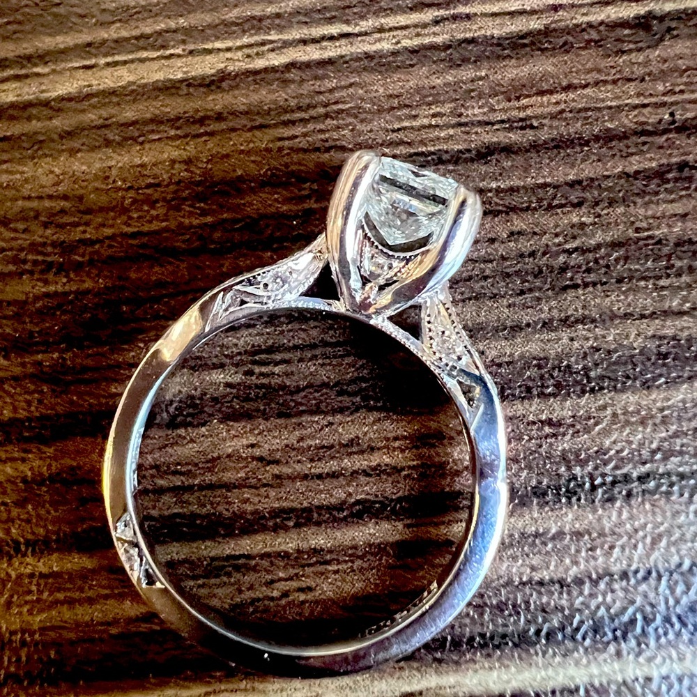 Tacori Split Shank Platinum Engagement Ring